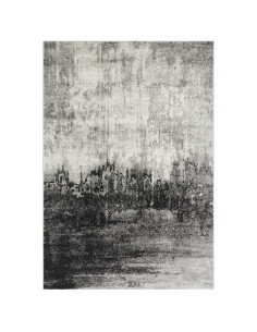 Tappeti moderni soggiorno: Nova NV03 Distress Grey unisce design astratto, comfort e durabilità per uno stile contemporaneo e r