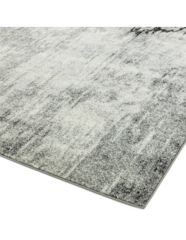 Elevate your space with the Nova NV03 Distress Grey modern area rug—durable, stylish, and easy living for contemporary interior
