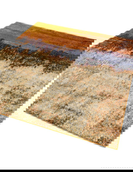 Elevate your space with the Nova NV04 Distress Orange modern area rug, featuring a vibrant abstract design and durable, easy-ca