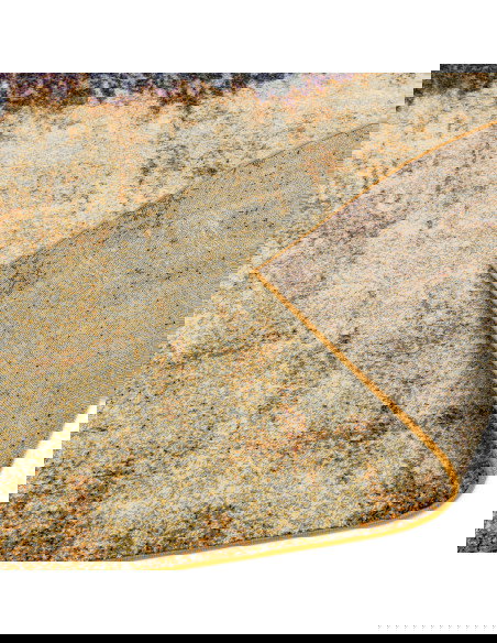 Elevate your space with the Nova NV04 Distress Orange modern area rug, featuring a vibrant abstract design and durable, easy-ca