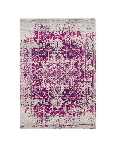 Tappeto moderno soggiorno Nova NV08 Antique Fuchsia: design astratto, colori vibranti e materiali resistenti per un ambiente el