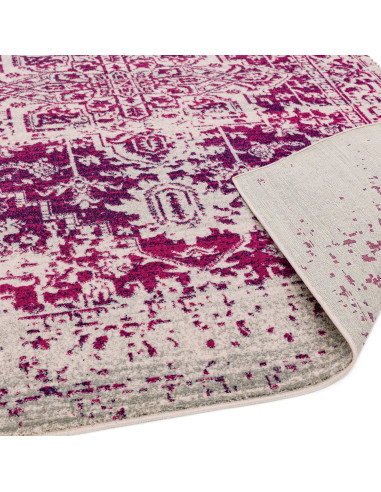 Brighten your space with the Nova NV08 Antique Fuchsia, a durable and stylish modern area rug featuring vibrant abstract design