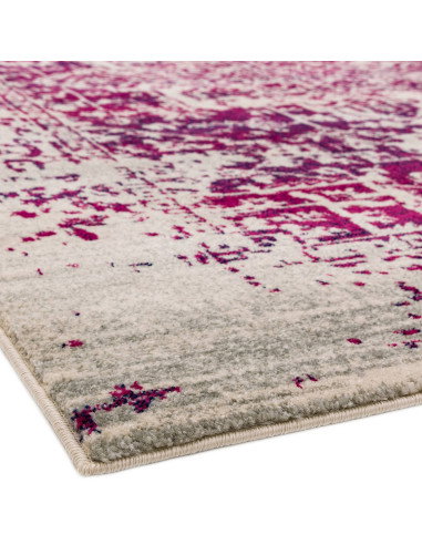 Brighten your space with the Nova NV08 Antique Fuchsia, a durable and stylish modern area rug featuring vibrant abstract design
