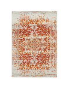 Tappeto Nova NV09 Antique Orange: eleganza classica e design moderno per il soggiorno, resistente e facile da pulire. Perfetto