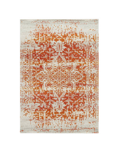 Add vibrant warmth and timeless Persian elegance to your space with the durable, easy-care Nova NV09 Antique Orange modern area