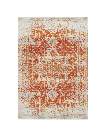 Tappeto Nova NV09 Antique Orange: eleganza classica e design moderno per il soggiorno, resistente e facile da pulire. Perfetto