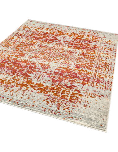 Tappeto Nova NV09 Antique Orange: eleganza classica e design moderno per il soggiorno, resistente e facile da pulire. Perfetto