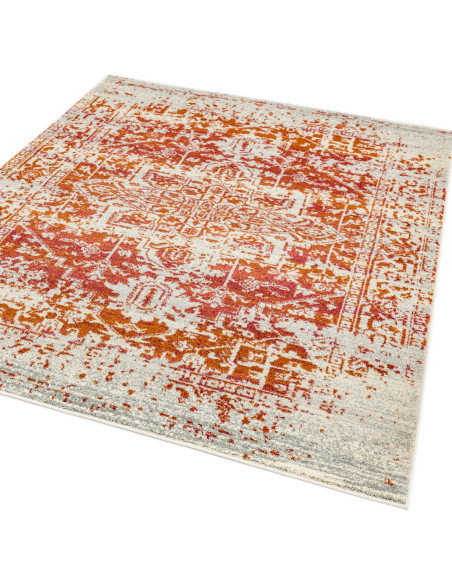 Tappeto Nova NV09 Antique Orange: eleganza classica e design moderno per il soggiorno, resistente e facile da pulire. Perfetto