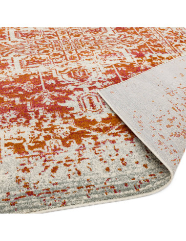 Add vibrant warmth and timeless Persian elegance to your space with the durable, easy-care Nova NV09 Antique Orange modern area