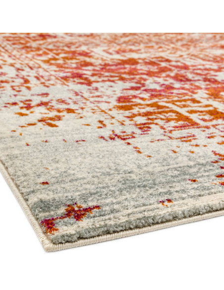 Tappeto Nova NV09 Antique Orange: eleganza classica e design moderno per il soggiorno, resistente e facile da pulire. Perfetto