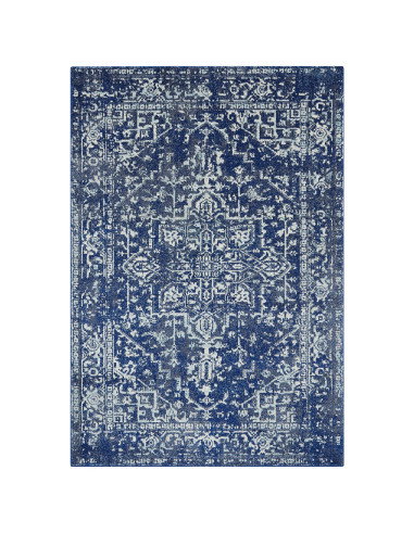 Elevate your space with the Nova NV11 Antique Navy rug, a durable and stylish modern area rug featuring a classic Persian patte