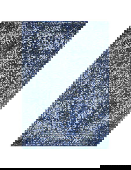 Tappeto Nova NV11 Antique Navy: eleganza e comfort con design persiano in blu navy, perfetto per tappeti moderni soggiorno resi