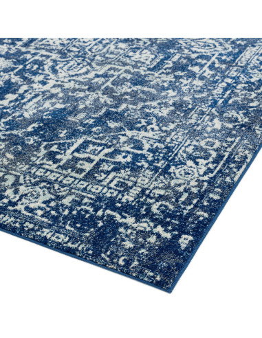 Tappeto Nova NV11 Antique Navy: eleganza e comfort con design persiano in blu navy, perfetto per tappeti moderni soggiorno resi