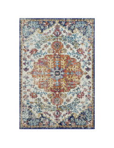 Tappeto Nova NV12 Medallion Multi: design moderno e colori vivaci, perfetto per soggiorni eleganti e accoglienti. Resistente e