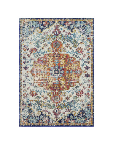 Tappeto Nova NV12 Medallion Multi: design moderno e colori vivaci, perfetto per soggiorni eleganti e accoglienti. Resistente e