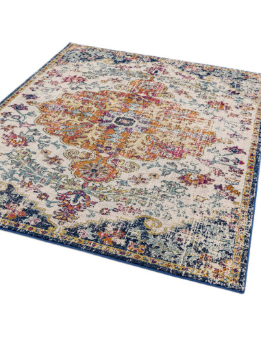 Tappeto Nova NV12 Medallion Multi: design moderno e colori vivaci, perfetto per soggiorni eleganti e accoglienti. Resistente e