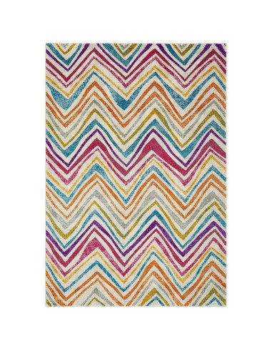 Tappeto moderno design Nova NV21 Rhythm Multi: colori vivaci e geometrie audaci per un soggiorno dinamico e di grande stile. Fa