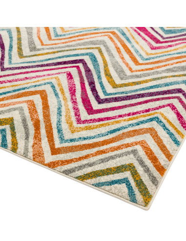 Tappeto moderno design Nova NV21 Rhythm Multi: colori vivaci e geometrie audaci per un soggiorno dinamico e di grande stile. Fa