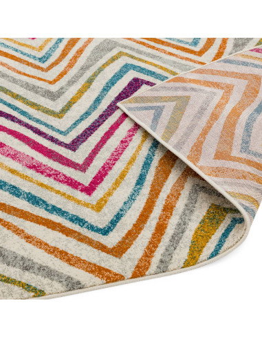 Tappeto moderno design Nova NV21 Rhythm Multi: colori vivaci e geometrie audaci per un soggiorno dinamico e di grande stile. Fa