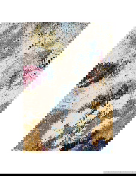 Tappeto moderno design Nova NV22 Abstract Mustard Multi: colori vibranti e fantasia astratta per un soggiorno elegante e contem