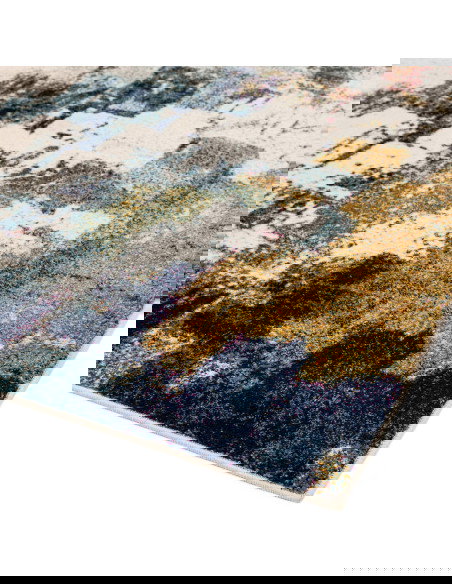 Tappeto moderno design Nova NV22 Abstract Mustard Multi: colori vibranti e fantasia astratta per un soggiorno elegante e contem