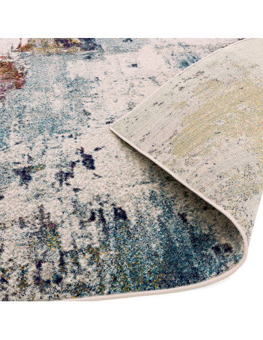 Tappeto moderno design Nova NV22 Abstract Mustard Multi: colori vibranti e fantasia astratta per un soggiorno elegante e contem