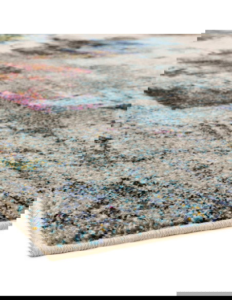 Tappeto moderno design Nova NV22 Abstract Mustard Multi: colori vibranti e fantasia astratta per un soggiorno elegante e contem