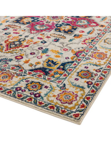 Elevate your space with the Nova NV24 Persian White Multi rug—durable, vibrant, and perfect for modern area rugs that blend cla