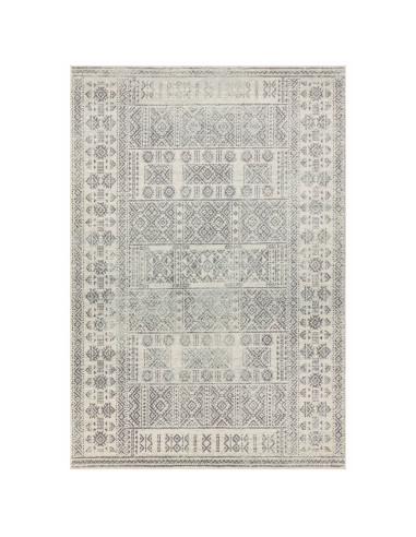 Tappeti moderni soggiorno: Nova NV33 Tribal Grey unisce design geometrico e comfort, ideale per ambienti eleganti e contemporan