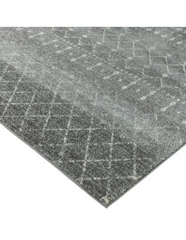 Tappeto moderno design Nova NV34 Nomadic Grey: eleganza geometrica e praticità per un soggiorno contemporaneo e raffinato.
