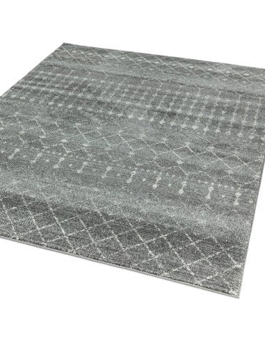 Tappeto moderno design Nova NV34 Nomadic Grey: eleganza geometrica e praticità per un soggiorno contemporaneo e raffinato.