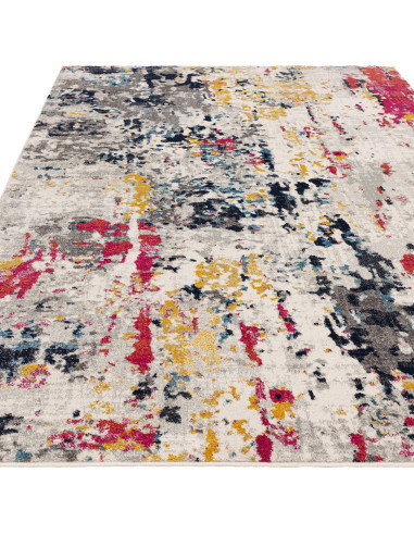 Tappeto moderno design Nova Palette NV38: fantasia astratta e colori vibranti, perfetto per soggiorni contemporanei e facili da