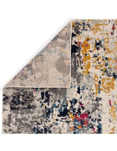 Tappeto moderno design Nova Palette NV38: fantasia astratta e colori vibranti, perfetto per soggiorni contemporanei e facili da