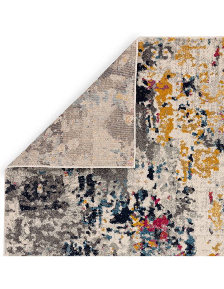 Tappeto moderno design Nova Palette NV38: fantasia astratta e colori vibranti, perfetto per soggiorni contemporanei e facili da