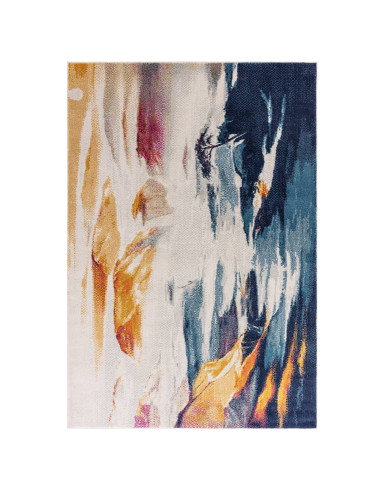 Discover the Nova Vista NV42 modern area rug with vibrant abstract design, durable polypropylene, and easy care for stylish, la