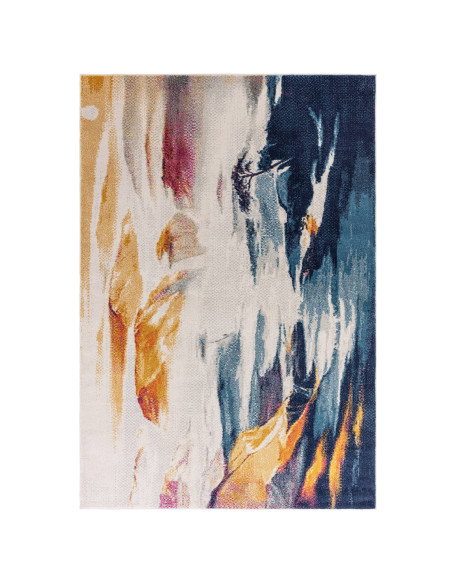 Discover the Nova Vista NV42 modern area rug with vibrant abstract design, durable polypropylene, and easy care for stylish, la