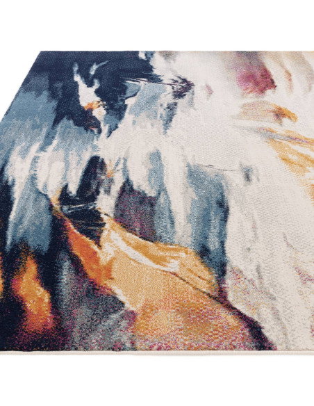 Discover the Nova Vista NV42 modern area rug with vibrant abstract design, durable polypropylene, and easy care for stylish, la
