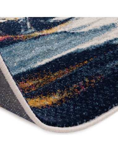 Tappeto moderno soggiorno Nova Vista NV42: design astratto, colori vibranti e resistenza per un ambiente elegante e funzionale.