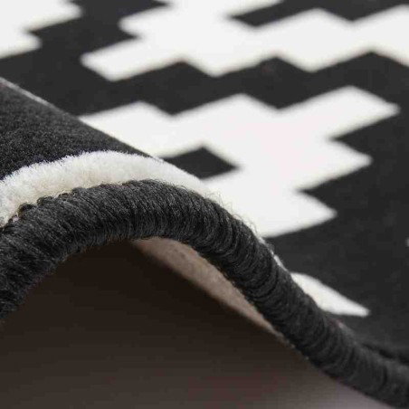 tappeto moderno geometrico now! 300 nero-bianco