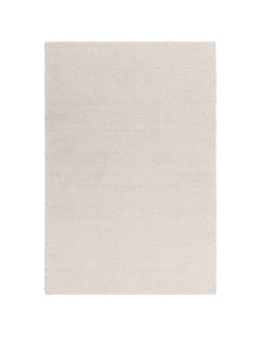 Tappeto Abbus Ivory in poliestere, elegante e resistente, perfetto per ambienti moderni e stili boho chic o etnici. Comfort e d