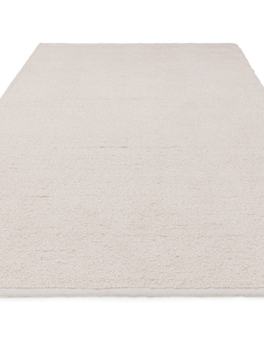 Handcrafted Abbus Ivory boho rug adds timeless charm and durability with a soft, neutral tone—perfect for modern, stylish livin