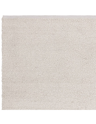 Handcrafted Abbus Ivory boho rug adds timeless charm and durability with a soft, neutral tone—perfect for modern, stylish livin