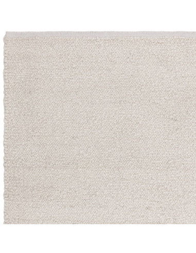 Tappeto Abbus Ivory in poliestere, elegante e resistente, perfetto per ambienti moderni e stili boho chic o etnici. Comfort e d