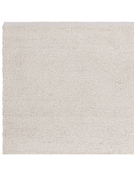 Tappeto Abbus Ivory in poliestere, elegante e resistente, perfetto per ambienti moderni e stili boho chic o etnici. Comfort e d