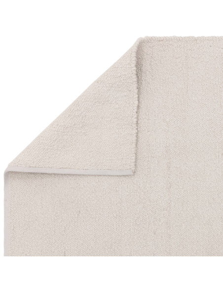 Tappeto Abbus Ivory in poliestere, elegante e resistente, perfetto per ambienti moderni e stili boho chic o etnici. Comfort e d