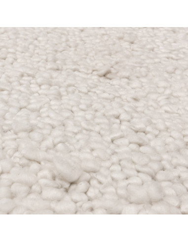 Handcrafted Abbus Ivory boho rug adds timeless charm and durability with a soft, neutral tone—perfect for modern, stylish livin