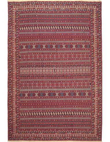 Tappeto Souzani Kilim Persia 196x293 Rosso Bord