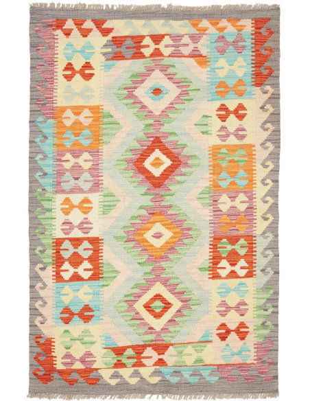 Kilim 96x149 Cm Kilim, Afghanistan, Hand-carded Wool (warp: