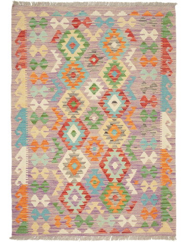 Kilim 105x147 Cm Kilim Afghanistan Hand-carded Wool (warp: