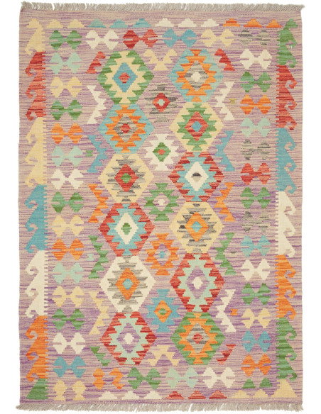 Kilim 105x147 Cm Kilim Afghanistan Hand-carded Wool (warp: